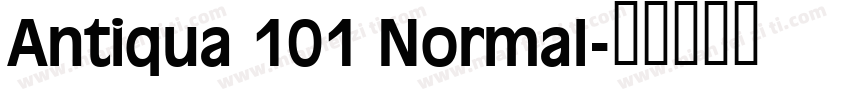 Antiqua 101 Normal字体转换
